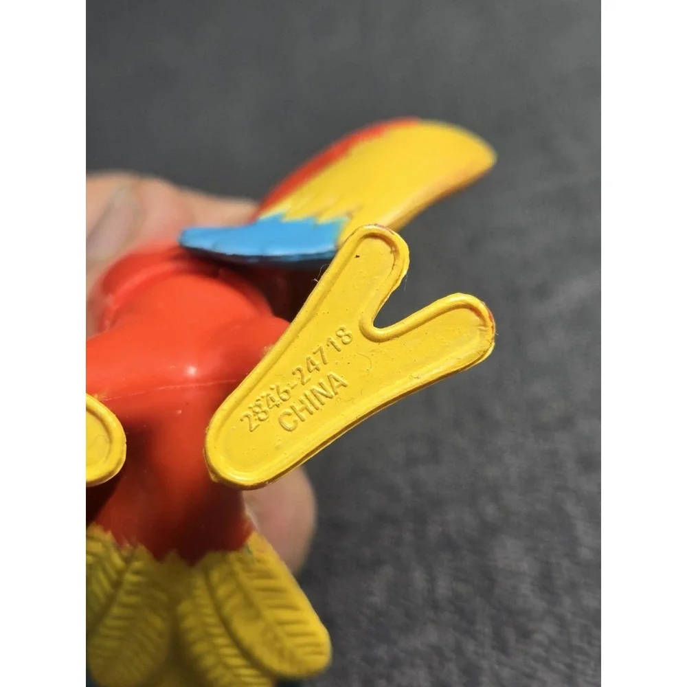Rainforest Cafe Rio Macaw Parrot Souvenir Cup Figure Straw Complete